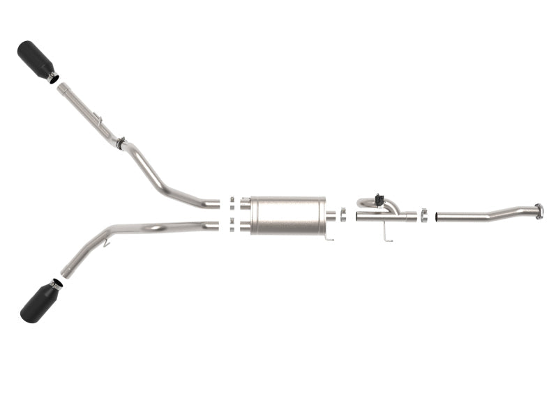 aFe Gemini XV 3in 304 SS Cat-Back Exhaust 15-20 Ford - 49-33123-B-C-Dub Tech