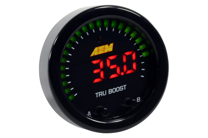 AEM X-Series Tru-Boost Controller Gauge w/ Boost Control Solenoid 80PSIg - 30-0352-C-Dub Tech