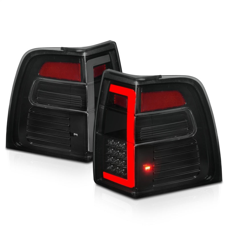 ANZO 07-17 Ford Expedition LED Taillights w/ Light Bar Black - 311409-C-Dub Tech