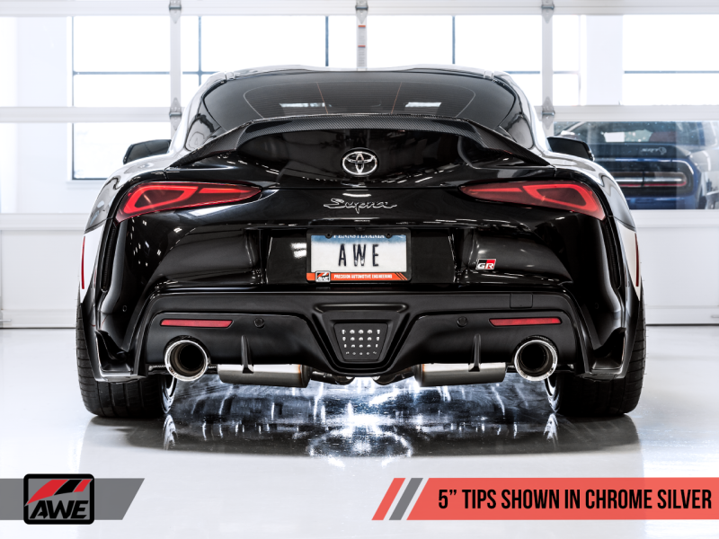 AWE 2020 Toyota Supra A90 Resonated Touring Edition Exhaust - - 3015-32118-C-Dub Tech