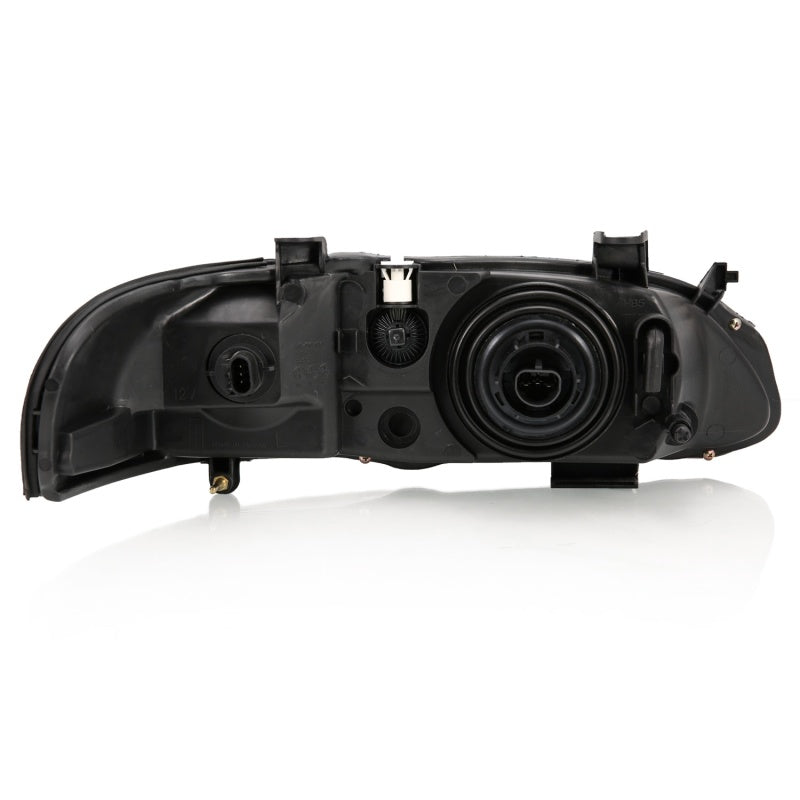 ANZO 2000-2002 Nissan Sentra Crystal Headlight Black Amber Reflector - 121536-C-Dub Tech