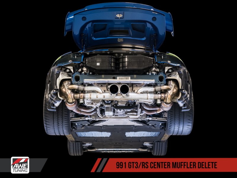 AWE Tuning Porsche 991 GT3 / RS Center Muffler Delete - 3010-32036-C-Dub Tech