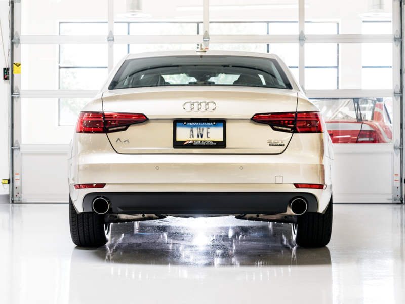 AWE Tuning Audi B9 A4 SwitchPath Exhaust Dual Outlet - - 3025-32014-C-Dub Tech