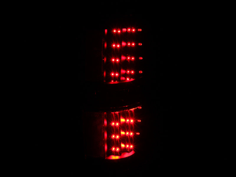 ANZO 2009-2014 Ford F-150 LED Taillights Black - 311145-C-Dub Tech