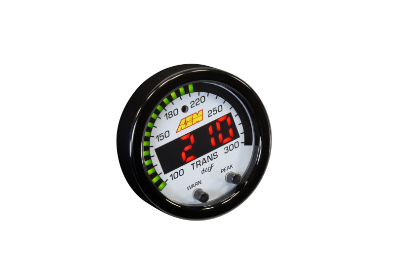 AEM X-Series Temperature 100-300F Gauge Kit (ONLY Black Bezel and - 30-0302-C-Dub Tech