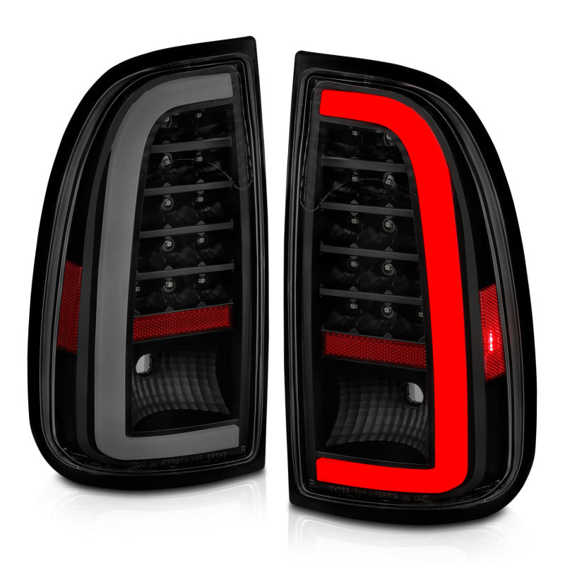 ANZO 00-06 Toyota Tundra LED Taillights w/ Light Bar Black - 311412-C-Dub Tech