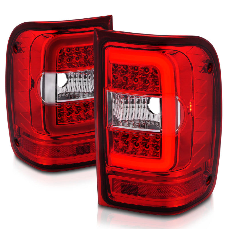 ANZO 2001-2011 Ford Ranger LED Tail Lights w/ Light Bar - 311393-C-Dub Tech