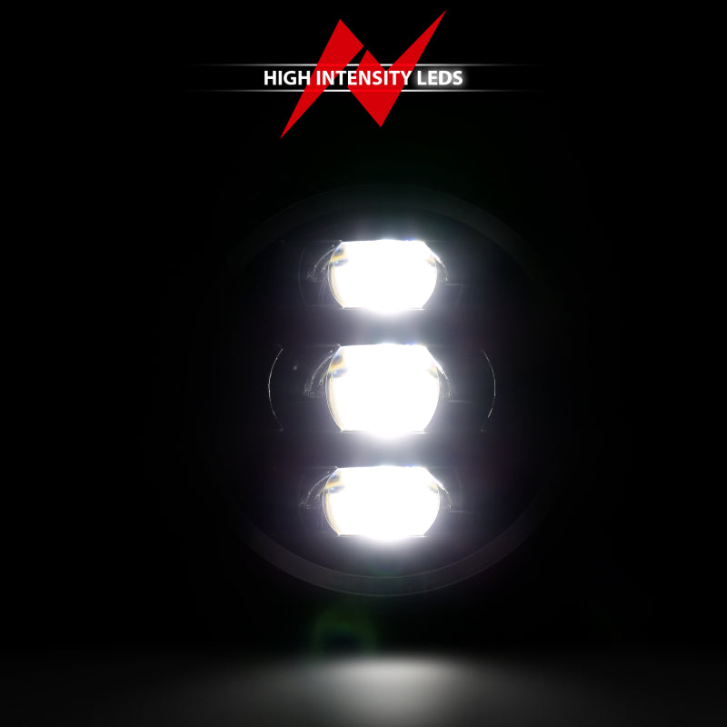 ANZO 2019-2020 Dodge Ram 1500 LED Projector Headlights Plank Style - 111494-R-C-Dub Tech