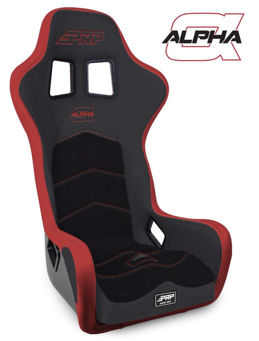 PRP Alpha Composite Seat- Black/Red - A3901-204