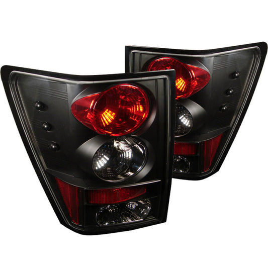 Spyder Jeep Grand Cherokee 05-06 Euro Style Tail Lights Black - 5005502