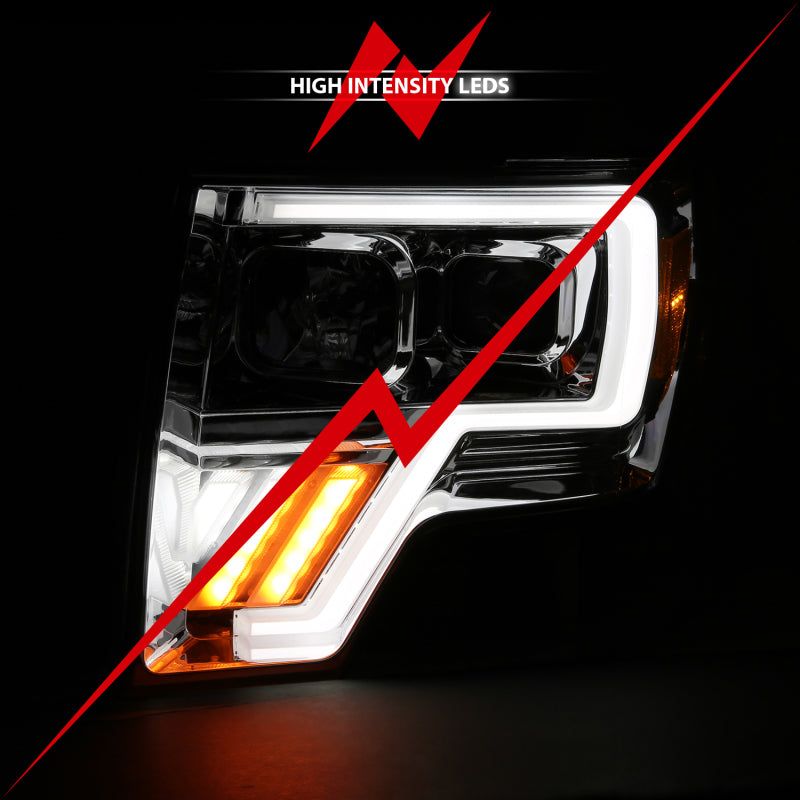ANZO 2009-2013 Ford F-150 Projector Light Bar G4 Switchback H.L. - 111470-C-Dub Tech
