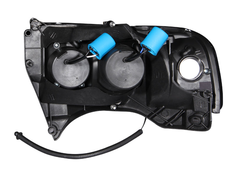 ANZO 1994-2001 Dodge Ram Projector Headlights w/ Halo Black - 111196-C-Dub Tech