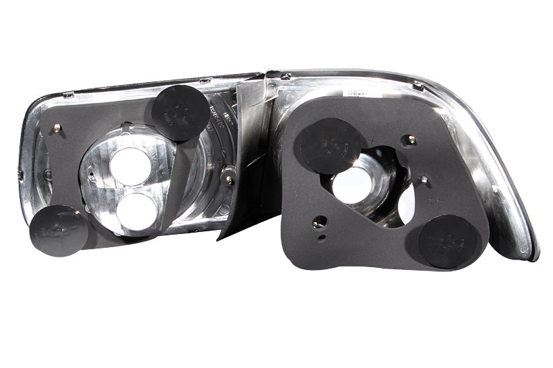 ANZO 1996-2000 Honda Civic Taillights Black - 221062-C-Dub Tech