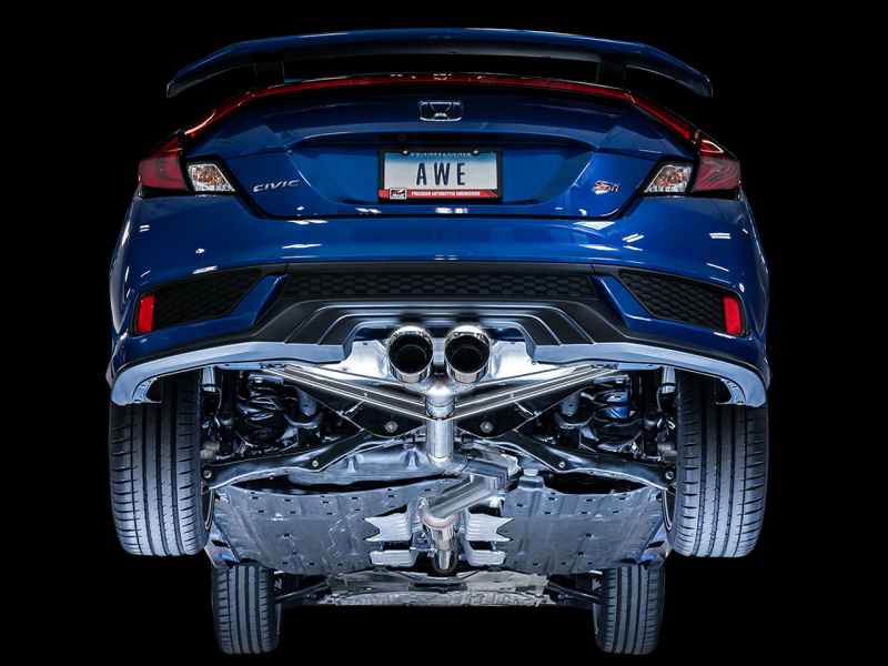 AWE Tuning 2016+ Honda Civic Si Track Edition Exhaust w/Front - 3020-32052-C-Dub Tech