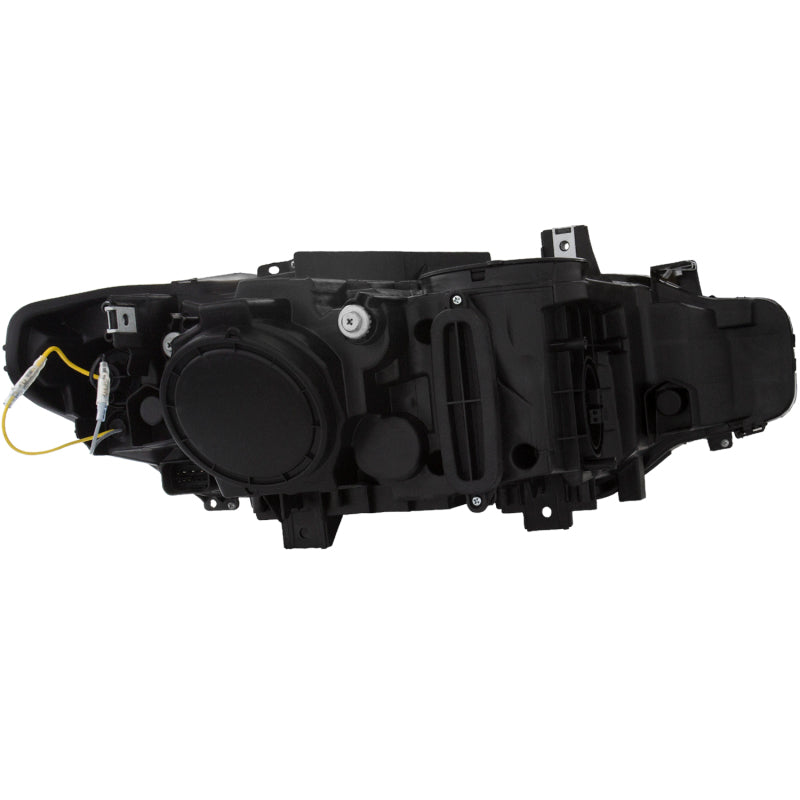 ANZO 2012-2015 BMW 3 Series Projector Headlights w/ U-Bar Black - 121506-C-Dub Tech