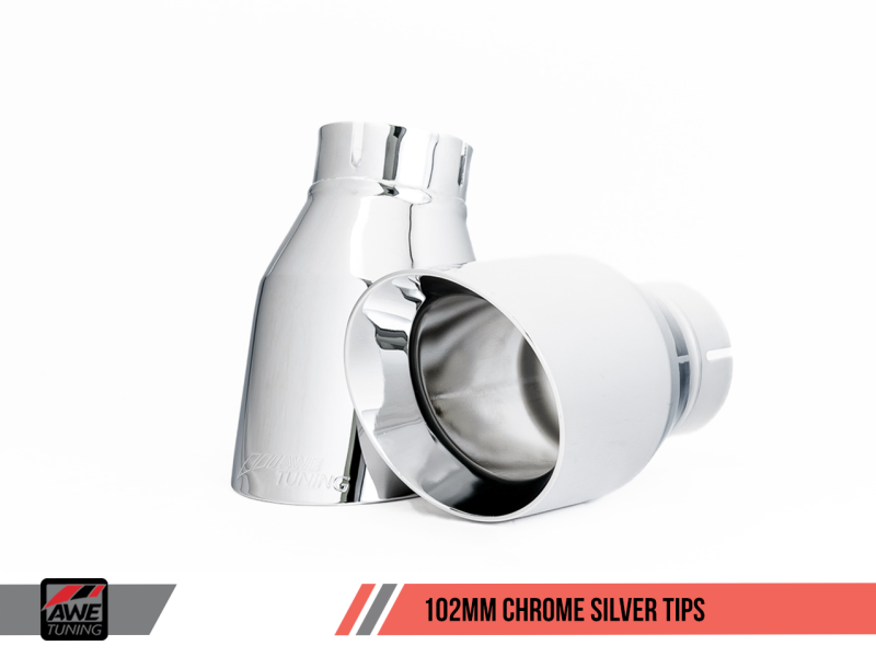 AWE Tuning Porsche Macan Track Edition Exhaust System - Chrome - 3020-42040-C-Dub Tech