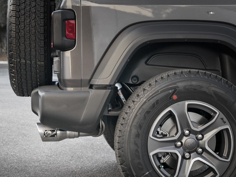 aFe Rebel Series 409 Stainless Steel Cat-Back Exhaust 18-21 Jeep - 49-48096-P-C-Dub Tech
