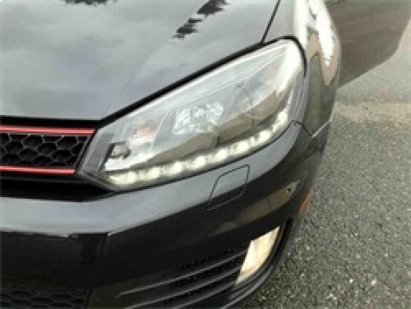 Spyder Volkswagen Golf/GTI 10-13 Projector Headlights Halogen Model- DRL Blk - 5012111
