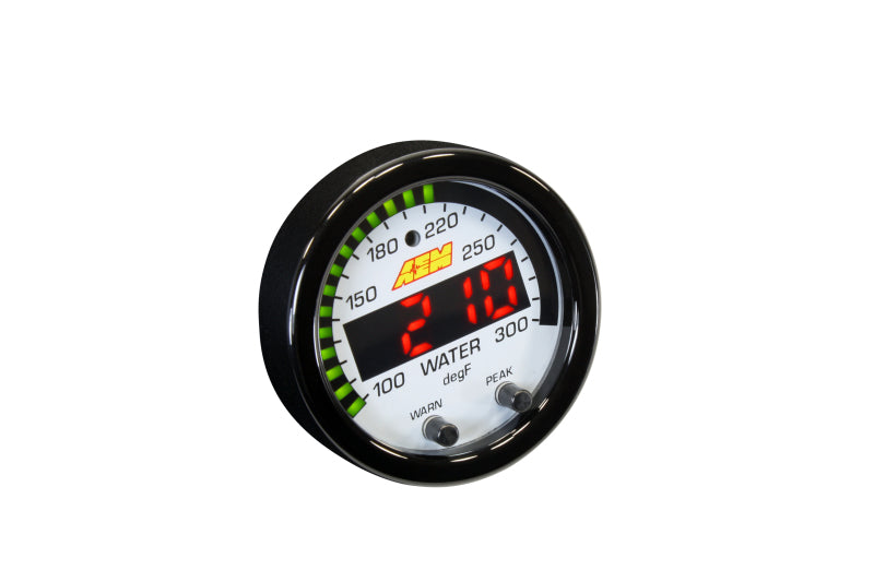 AEM X-Series Temperature 100-300F Gauge Kit (ONLY Black Bezel and - 30-0302-C-Dub Tech