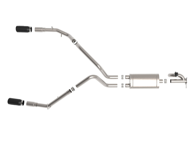 aFe Gemini XV 3in 304 SS Cat-Back Exhaust 19-21 Ram - 49-32081-B-C-Dub Tech