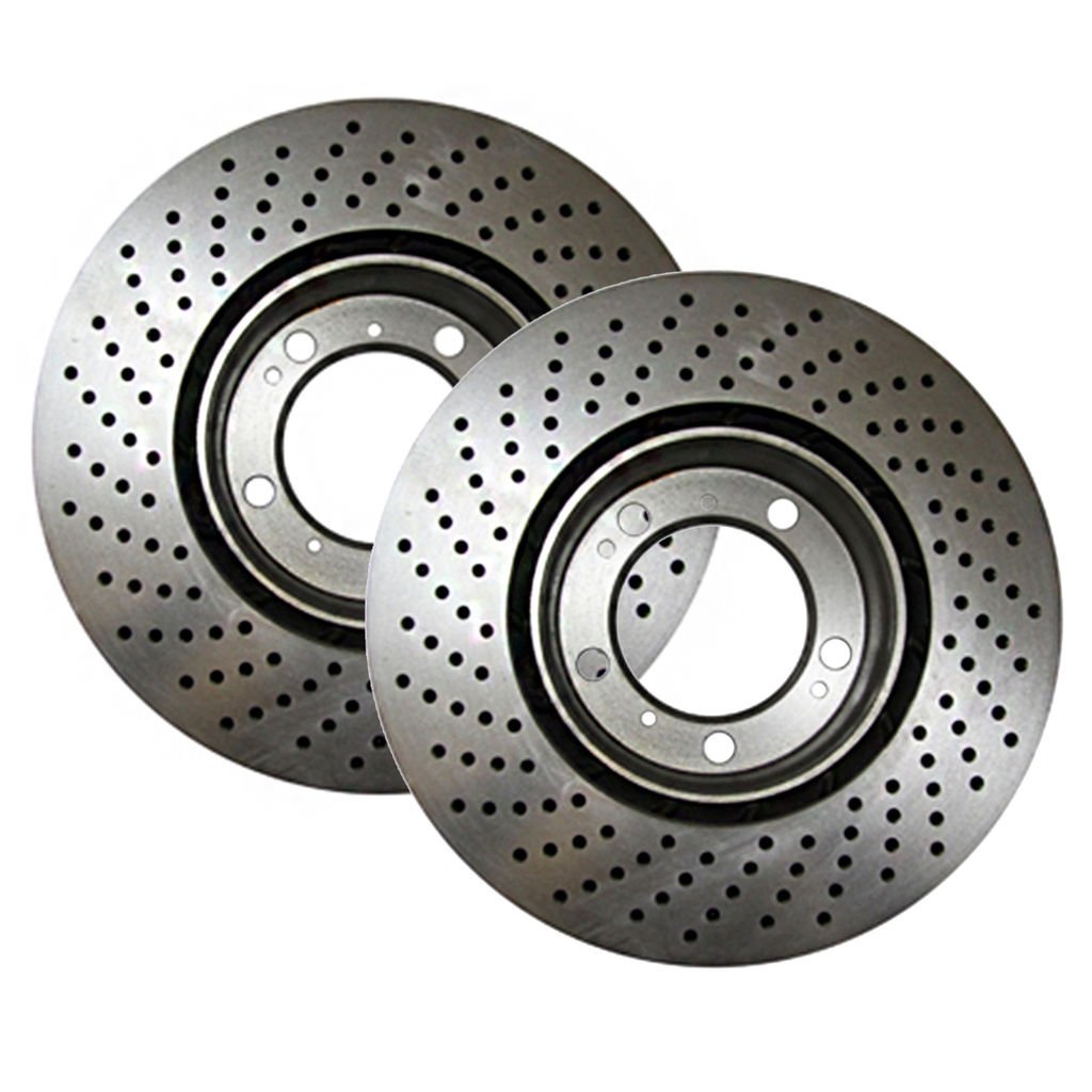 EBC Brakes 2017-2021 Honda Civic Type-R FK8 RK Series Cross-Drilled Front Rotor Set (of 2)