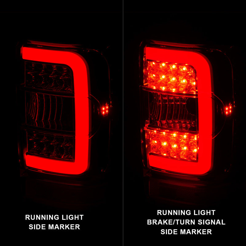 ANZO 2001-2011 Ford Ranger LED Tail Lights w/ Light Bar - 311392-C-Dub Tech