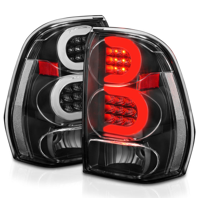 ANZO 2002-2009 Chevrolet Trailblazer LED Tail Lights w/ Light Bar - 311371-C-Dub Tech