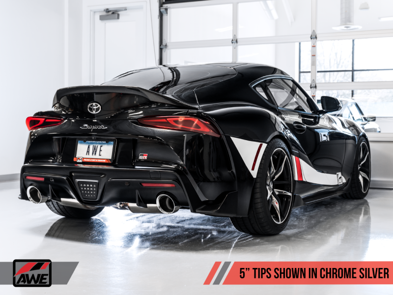 AWE 2020 Toyota Supra A90 Resonated Touring Edition Exhaust - - 3015-32118-C-Dub Tech