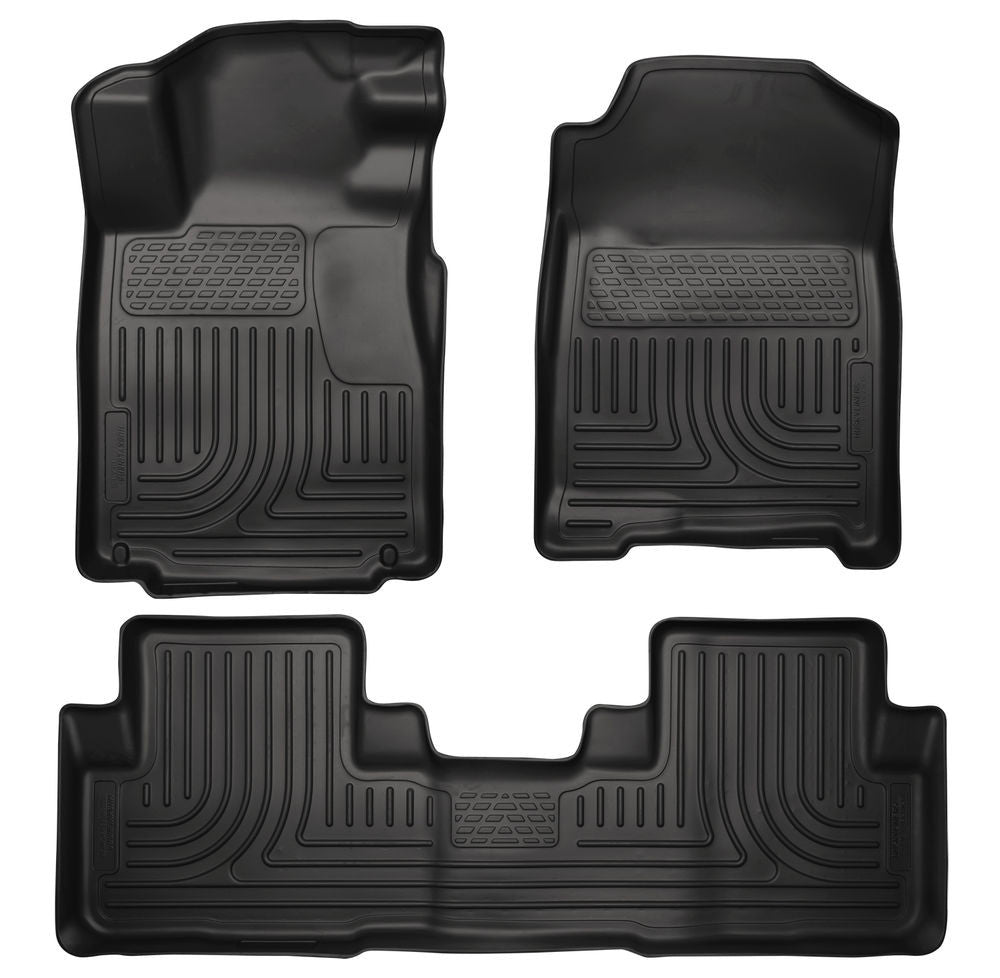 Husky Liners WeatherBeater Front& 2nd Seat Floor Liners - 2010-2014 Ford Mustang Couple/Convert