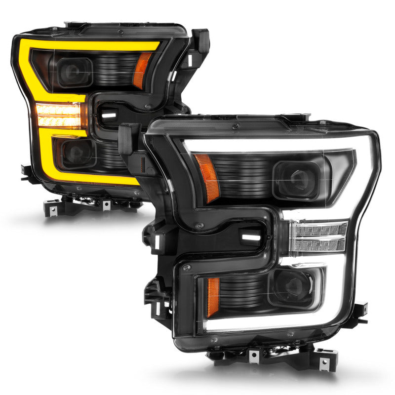 ANZO 15-17 Ford F-150 LED Projector Headlights - w/ Light - 111547-C-Dub Tech