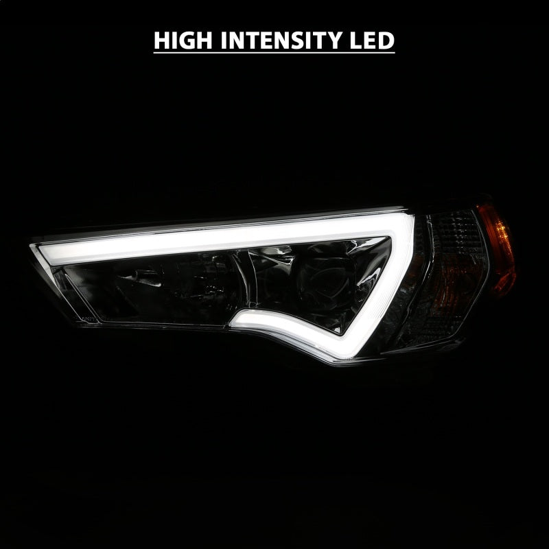 ANZO 14-18 Toyota 4 Runner Plank Style Projector Headlights Chrome - 111417-C-Dub Tech