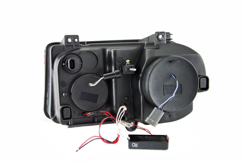 ANZO 2005-2010 Chrysler 300C Projector Headlights w/ Halo Black (CCFL) - 121251-C-Dub Tech