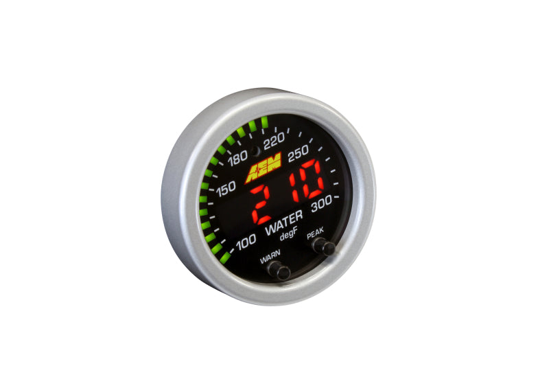 AEM X-Series Temperature 100-300F Gauge Kit (ONLY Black Bezel and - 30-0302-C-Dub Tech