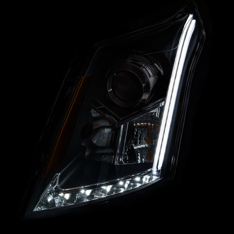 ANZO 2010-2015 Cadillac Srx Projector Headlights w/ Plank Style Design - 111308-C-Dub Tech