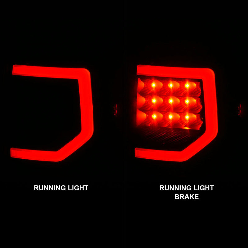 Anzo 07-11 Toyota Tundra Full LED Tailights Black Housing Smoke - 311387-C-Dub Tech