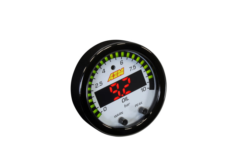 AEM X-Series 0-150 Oil Pressure Gauge Kit - 30-0307-C-Dub Tech