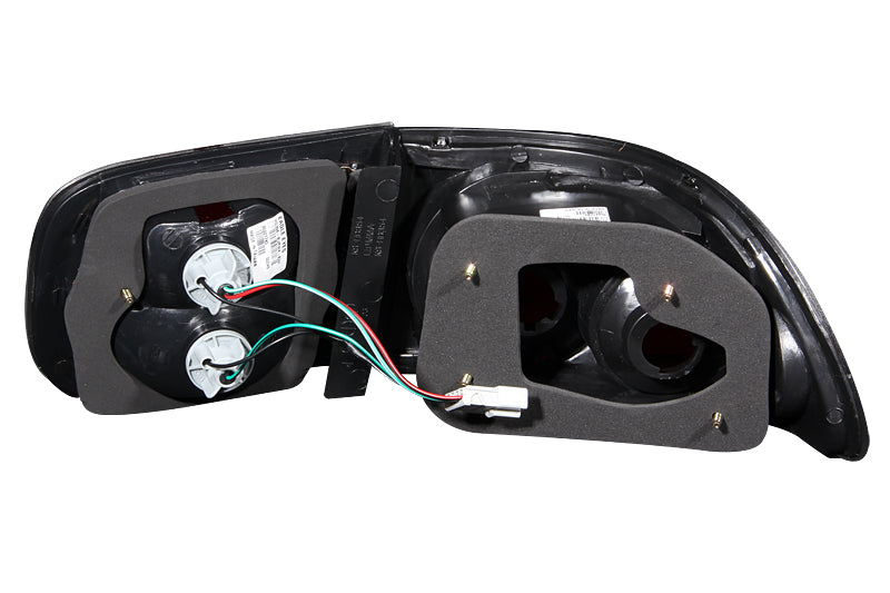 ANZO 1992-1995 Honda Civic Taillights Black - 221056-C-Dub Tech