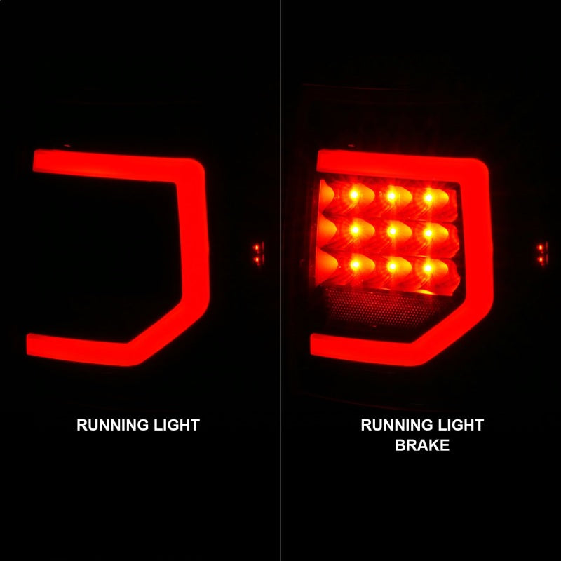 Anzo 07-11 Toyota Tundra Full LED Tailights Black Housing Clear - 311386-C-Dub Tech