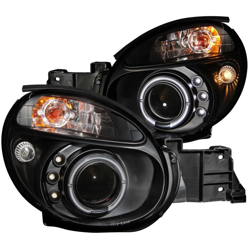 ANZO 2002-2003 Subaru Impreza Projector Headlights w/ Halo Black - 121436-C-Dub Tech