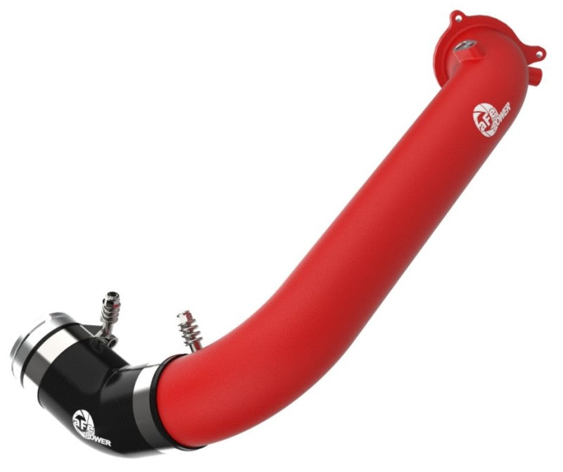 aFe BladeRunner Red 2-3/4in Aluminum Charge Pipe 2021 Toyota Supra - 46-20488-R-C-Dub Tech