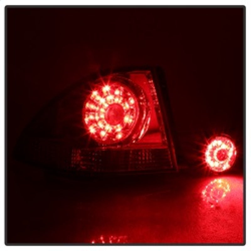 Spyder 01-03 Lexus IS300 LED Tail Lights - Red Clear - 5085061