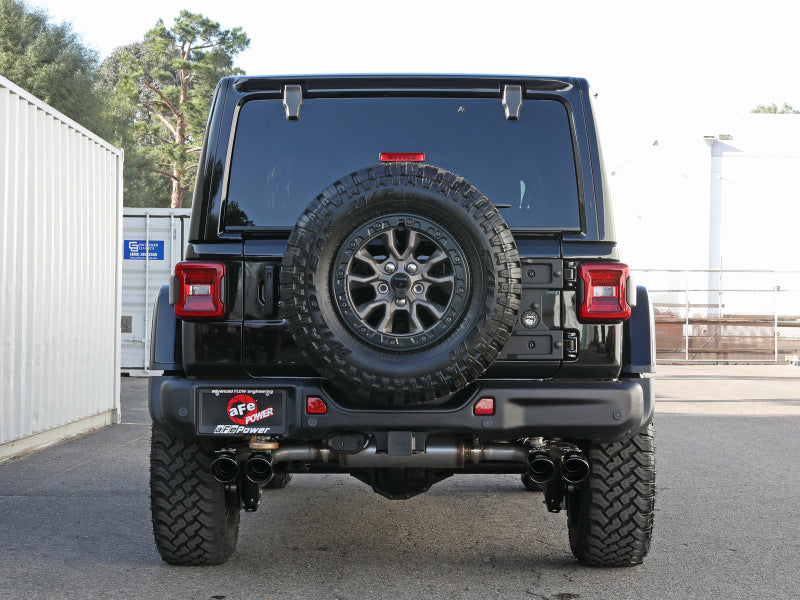 aFe Vulcan Series 2.5in 304SS Cat-Back Exhaust 2021+ Jeep Wrangler - 49-38098-B-C-Dub Tech