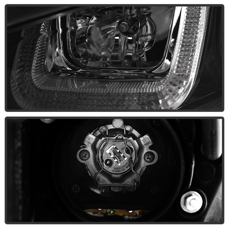 Spyder Volkswagen Golf VII 14-16 Projector Headlights DRL LED Red - 5080592