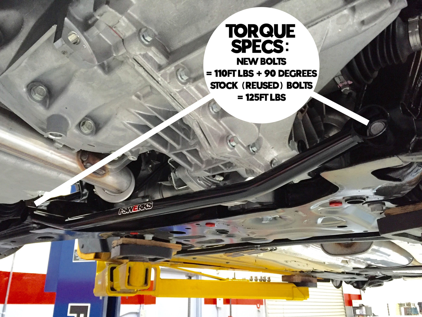 FSWERKS Lower Front Stress Bar - Ford Focus ST 2013-2018