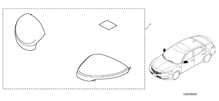 Genuine Acura 2023+ Integra Carbon Fiber Door Mirror Covers