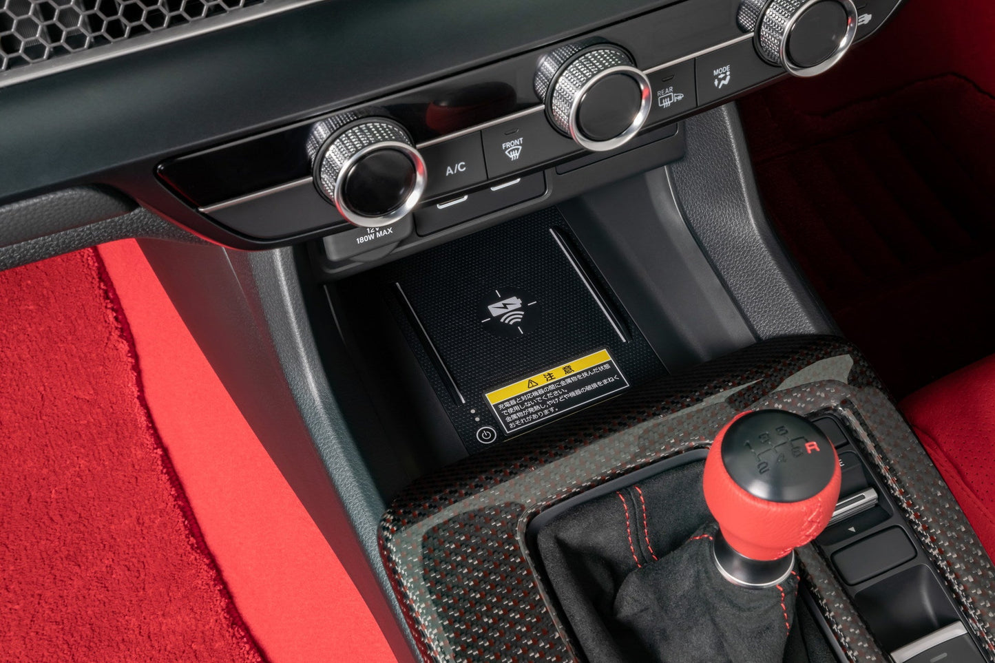 Genuine Honda 2023+ Civic Type-R FL5 Leather Shift Knob (Red)
