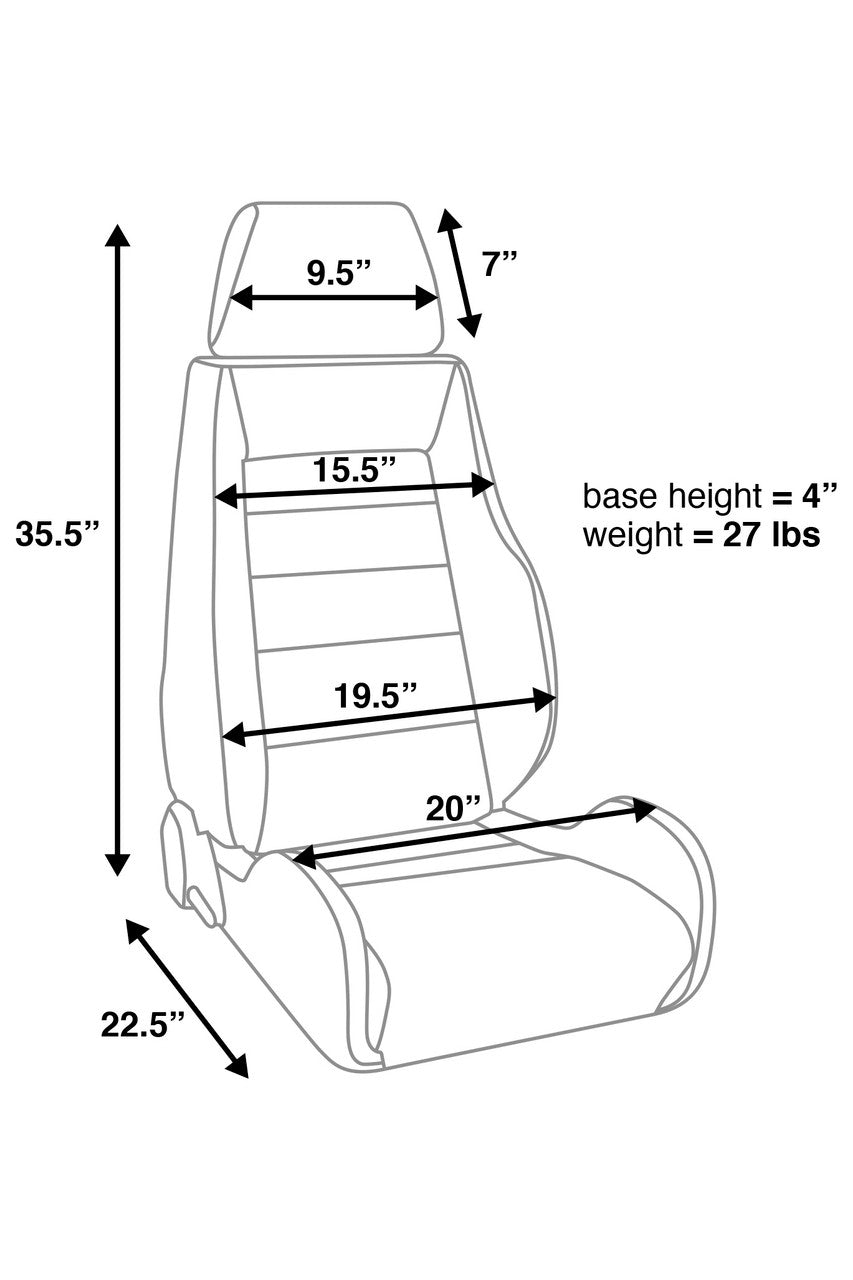 Corbeau GTS II Reclining Seat Pair (Driver & Passenger) - Black Leather/Microsuede
LS20301PR