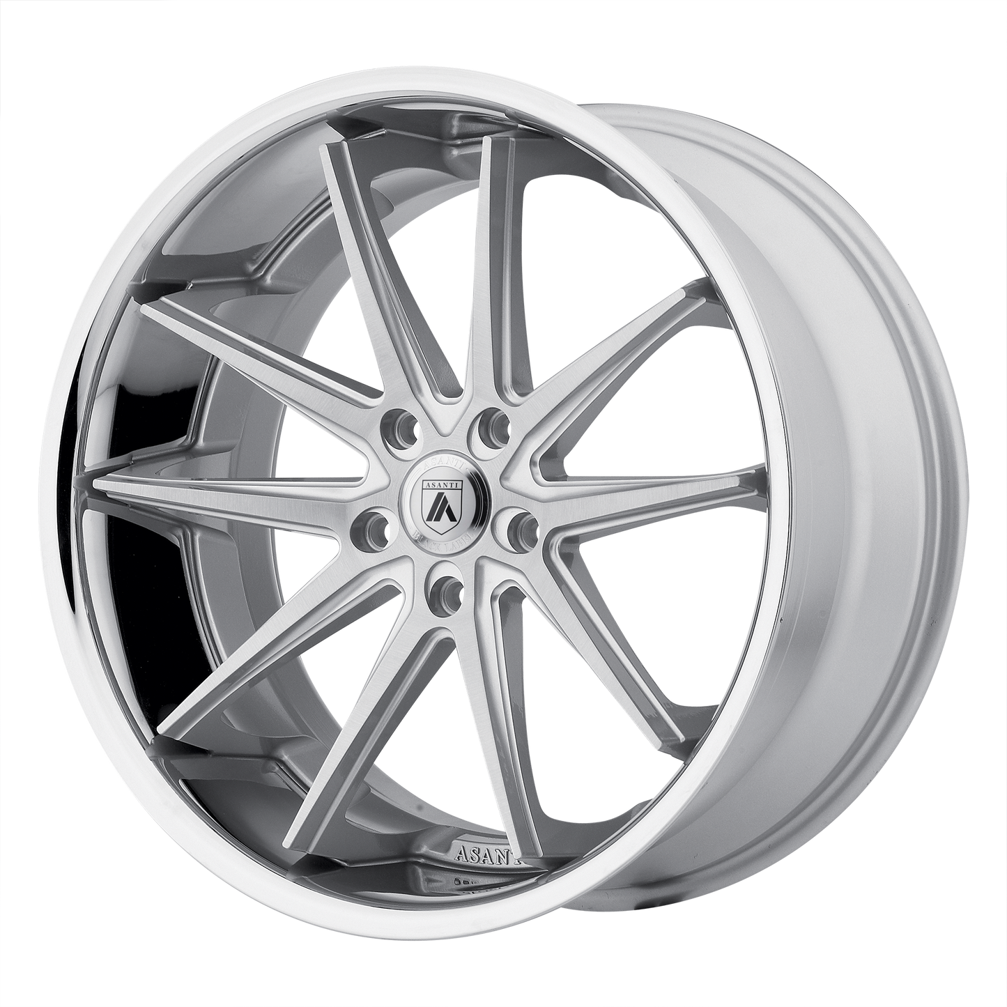 Asanti Abl 5 Altair Wheel, 22x10.5 +38 Offset 5x120, Silver Machined Ss Lip - ABL5-22055238SL-C-Dub Tech