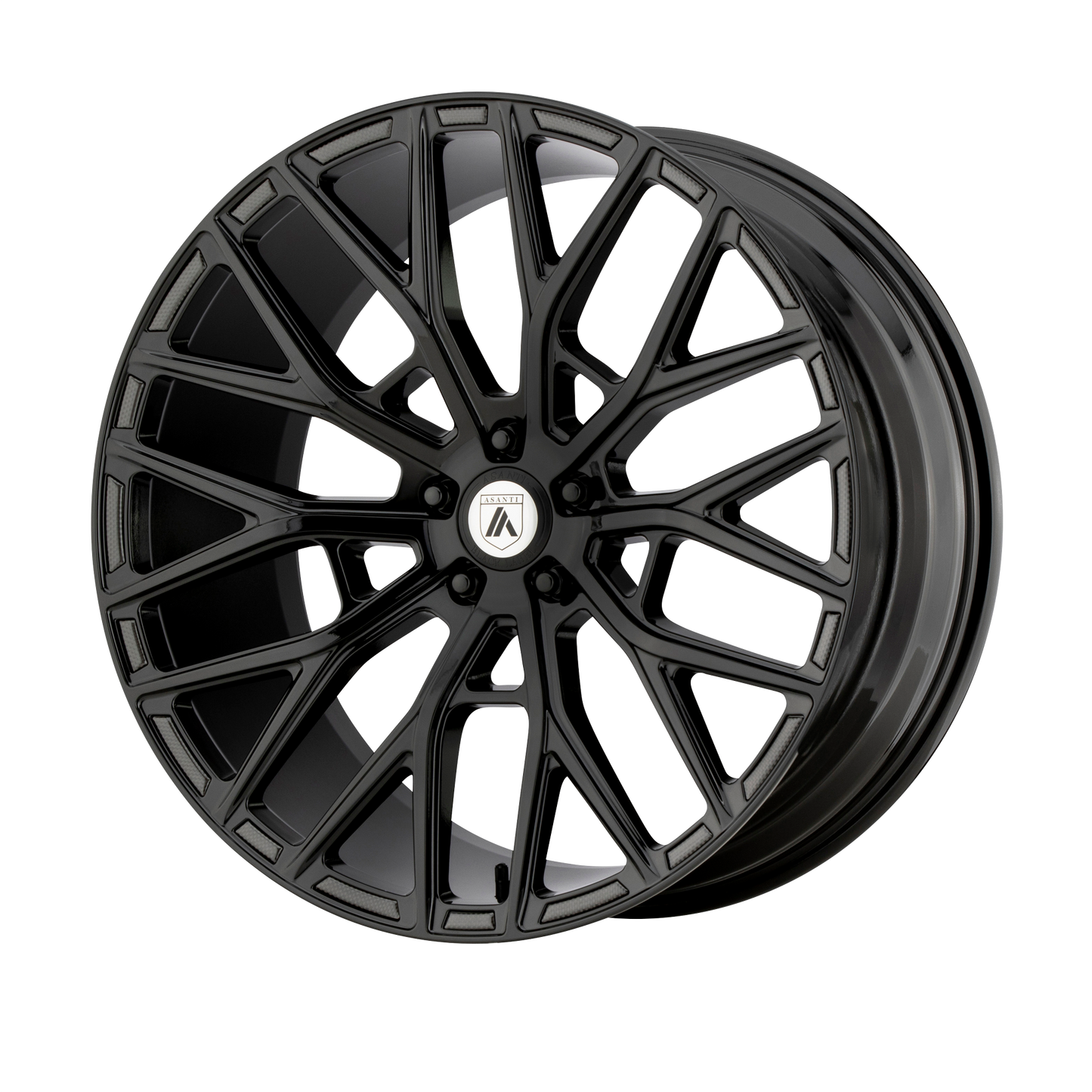 Asanti Abl 21 Leo Wheel, 22x9.0 +15 Offset 5x115, Gloss Black - ABL21-22901515BK-C-Dub Tech