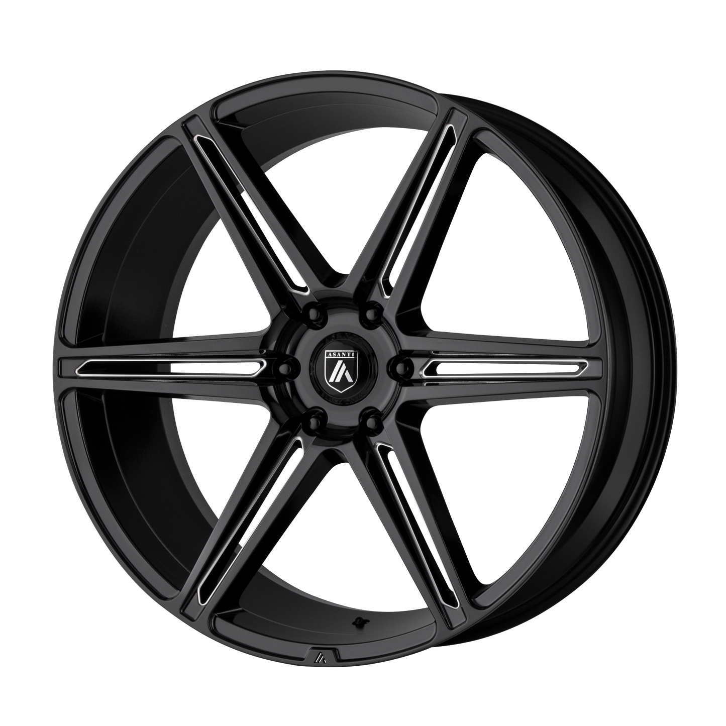 Asanti ABL-25 ALPHA 6 Wheel, 20x9.0 6x139.7, Gloss Black Milled - ABL25-20906230BK-C-Dub Tech